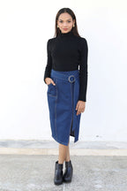 Urban Slit Denim Skirt