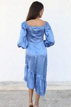 Asymmetrical Satin Dress