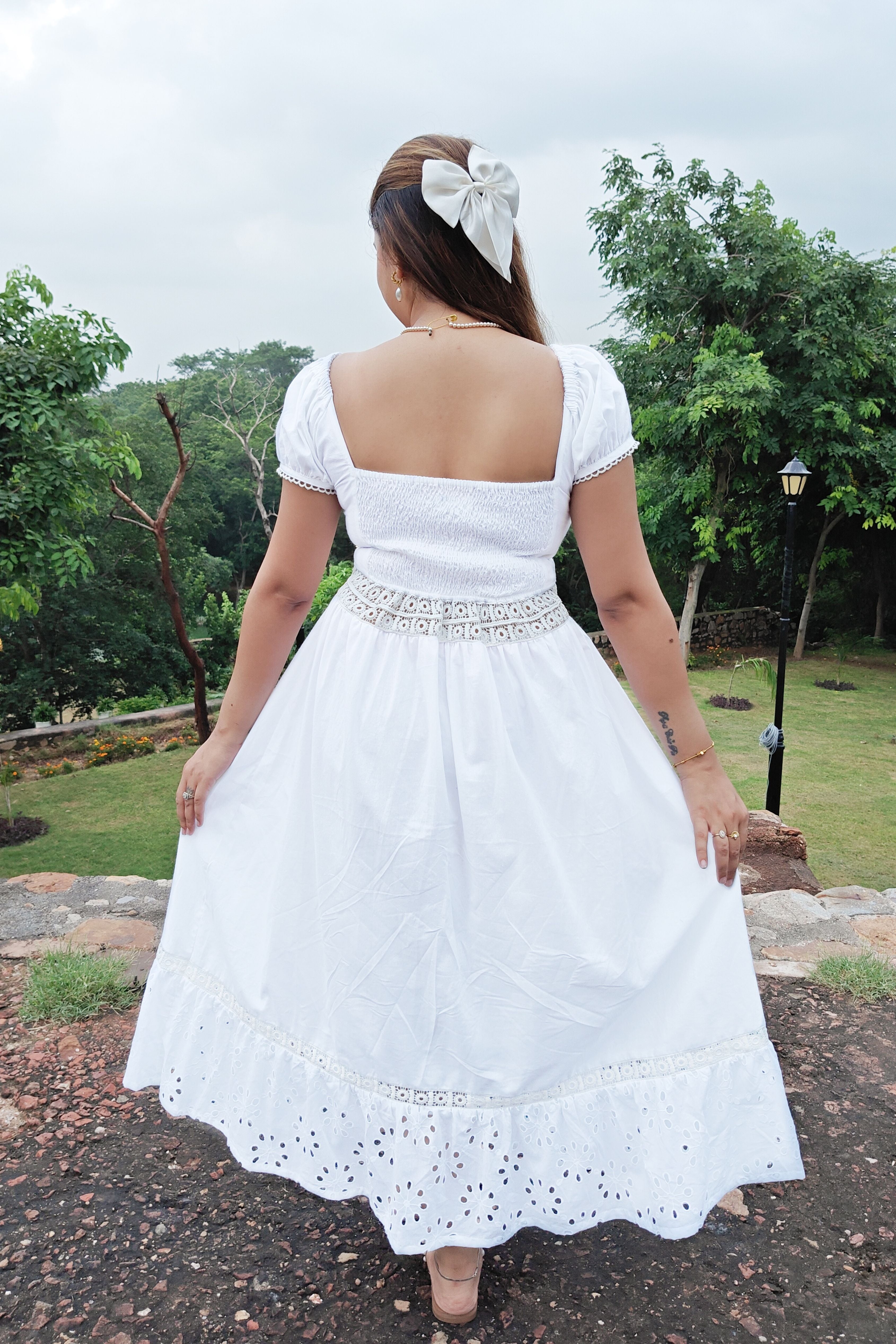 Lace Affair Midi Dress