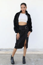 Urban Slit Denim Skirt