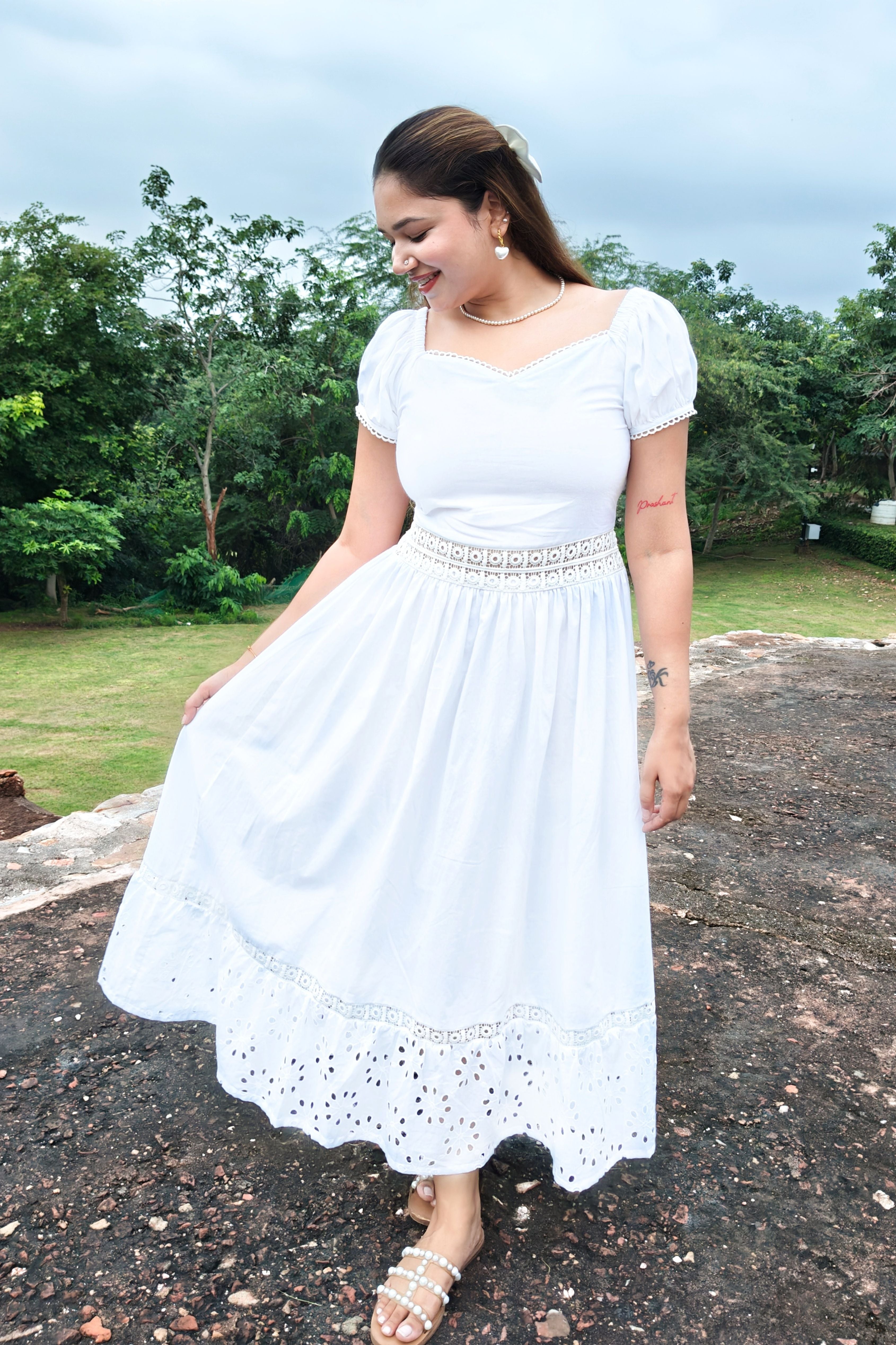 Lace Affair Midi Dress